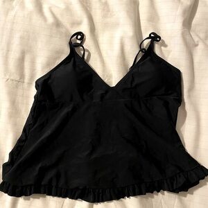 Maternity Tankini Swimsuit Top - Black